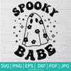 Spooky Babe SVG-PNG-Halloween SVG-Ghost SVG-SVG Cut File For Cricut and Silhouette