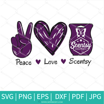 Peace Love Scentsy SVG - Scentsy Butterfly Logo SVG - Newmody