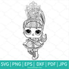 LOL Surprise Dolls Outline SVG Bundle - Lol Surprise Dolls Coloring PDF - JPEG -PNG Clipart - Newmody