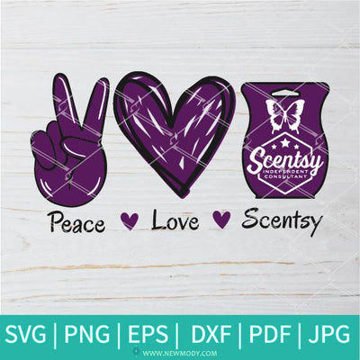 Peace Love Scentsy SVG - Scentsy Butterfly Logo SVG - Newmody