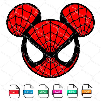 Spiderman Mickey Mouse SVG Newmody