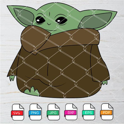 Baby Yoda SVG Cut Files Newmody