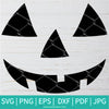 Jack O Lanterm Pumpkin SVG SVG-PNG -Halloween SVG- Pumpkin SVG - Cut Files for Cricut and silhouette