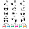 Animal Tracks Svg Bundle - 12 different animal Footprints SVG Newmody