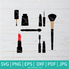 Make up tools Bundle SVG - Makeup tools SVG - Makeup SVG - Lashes SVG - Lipstick SVG - Newmody