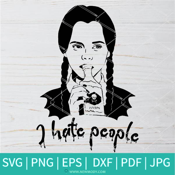I Hate People SVG-PNG - Hallowen SVG - I Hate People Svg Cut Files for Cricut and silhouette