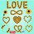 Sunflower Clipart Bundle - Set of Sunflower PNG - Sunflower Heart Clipart