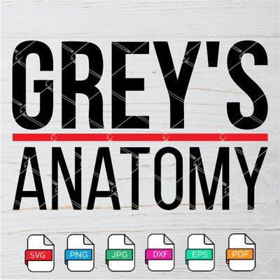 Grey's Anatomy Logo SVG- Grey's Anatomy Vector Logo Newmody