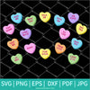 Candy Hearts Starbucks SVG - Sweethearts Candy SVG - Valentine SVG - Newmody