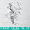 Coloring Mandala Deer Frame SVG - Deer  Head SVG -Mandala SVG - Newmody
