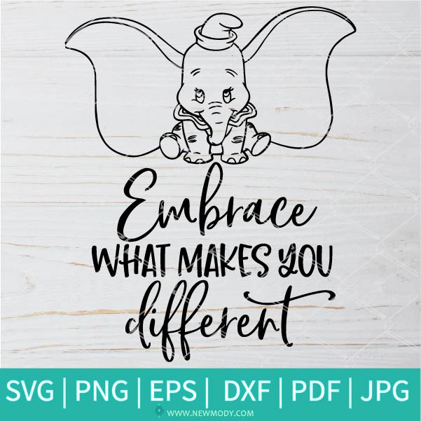 Embrace What Makes You Different SVG-PNG - Embrace SVG - Halloween SVG - SVG Cut File For Cricut and Silhouett
