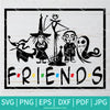 Friends (4) SVG-PNG - Halloween SVG - Ghost SVG - Friends (4) SVG Cut File For Cricut and Silhouette