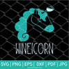 Wineicorn SVG - Wine SVG - Cute Unicorn SVG - Unicorn Face SVG - Newmody