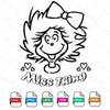 Miss Thing SVG - Miss Thing  Dr Seuss Clipart Newmody