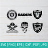 Oakland Raiders Bundle SVG - Football Team SVG - Football Clipart - Raiders Mom SVG - Newmody
