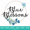 Blue blossoms SVG Newmody