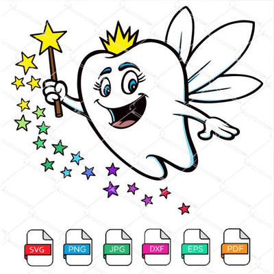 Tooth Fairy SVG - Tooth Fairy Clipart Newmody