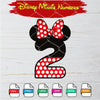 Birthday Minnie Numbers SVG - Birthday Girl SVG Newmody