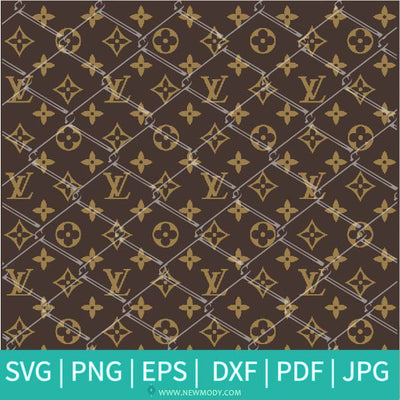 Louis Vuitton Pattern SVG - Colorful Louis Vuitton Pattern Vector- LV Pattern PNG - Newmody