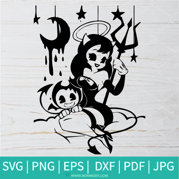 Bendy and the Ink Machine SVG - Bendy and the Ink Machine PNG - Halloween SVG - Halloween Scary SVG - Horror SVG - Betty Boop SVG - Svg Cut Files for Cricut and silhouette
