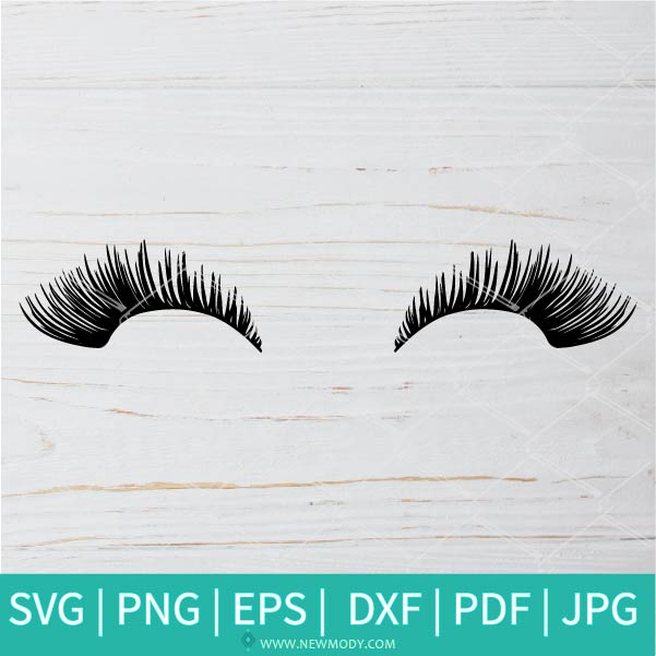 Eyelashes SVG-PNG Cils oculaires svg- Cils svg-Pretty Lashes svg- SVG Cut File For Cricut and Silhouette