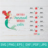 Can't Be a Mermaid Without Water SVG - Princess Ariel SVG - Water Bottle Svg - Water Tracker Refill SVG - Newmody
