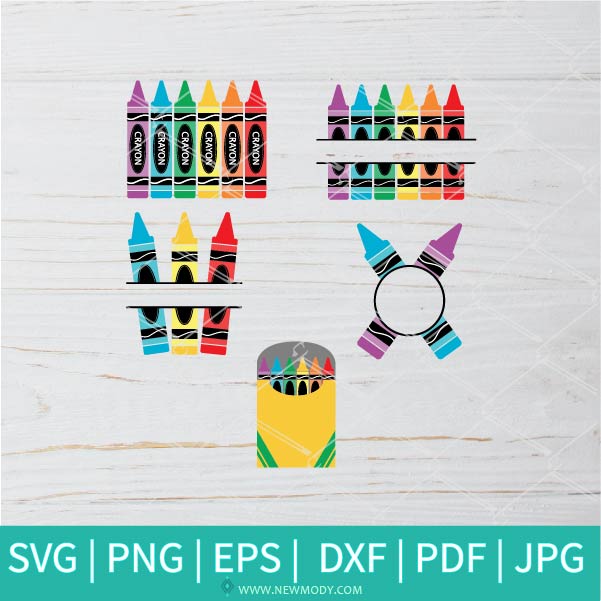 Crayon Bundle SVG - Crayon Svg - Crayon Wrapper Svg - Coloring SVG- Crayola Svg - Newmody