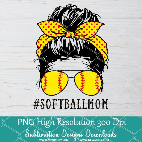 Softball Mom PNG sublimation downloads - Softball Mom Life PNG - Newmody