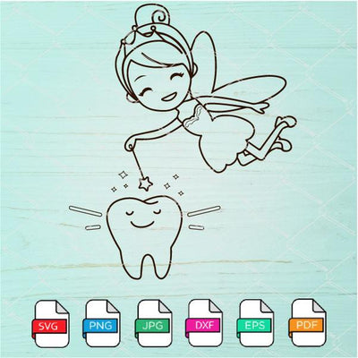 Tooth Fairy Svg  - Tooth SVG - Tooth Clipart Newmody