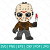 Chibi Jason SVG Layered - Horror Movie Svg - Halloween SVG - Newmody