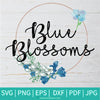 Blue blossoms SVG Newmody