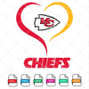 Chiefs Heart SVG - Kansas City Chiefs SVG Newmody
