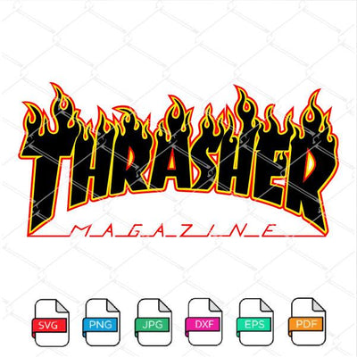 Thrasher Flame SVG - Thrasher Magazine SVG Newmody