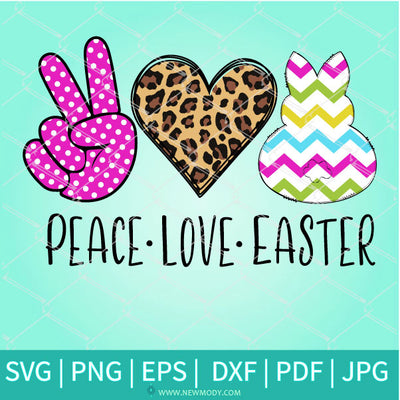 Peace Love Easter SVG - Easter SVG - Newmody