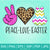 Peace Love Easter SVG - Easter SVG