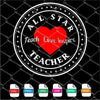 Teach Love Inspire SVG Newmody