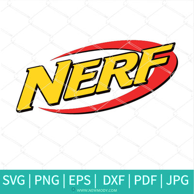 Nerf Logo SVG Cut file - Nerf Logo PNG - Nerf Logo Vector - Newmody
