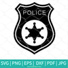 Police Badge SVG - Police Badge PNG- Police Badge Vector - Newmody